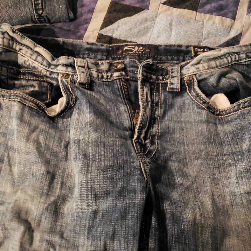 Silver jeans